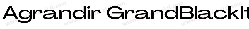 Agrandir GrandBlackItalic字体转换